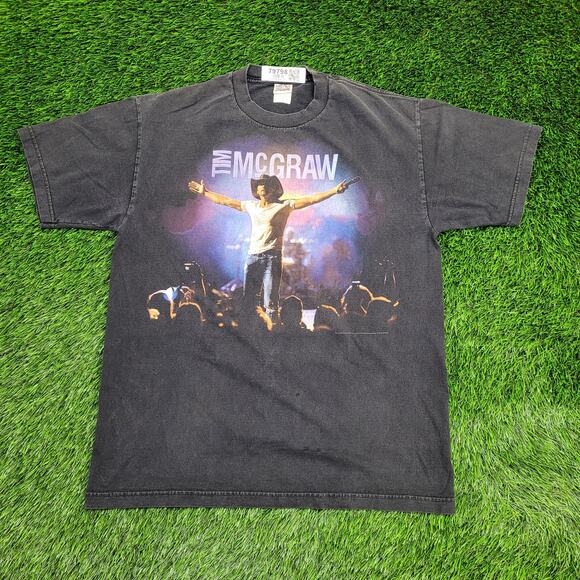 Tim-McGraw Shirt Large 21x27 Emotional Traffic Country Tour - Picture 1 of 16